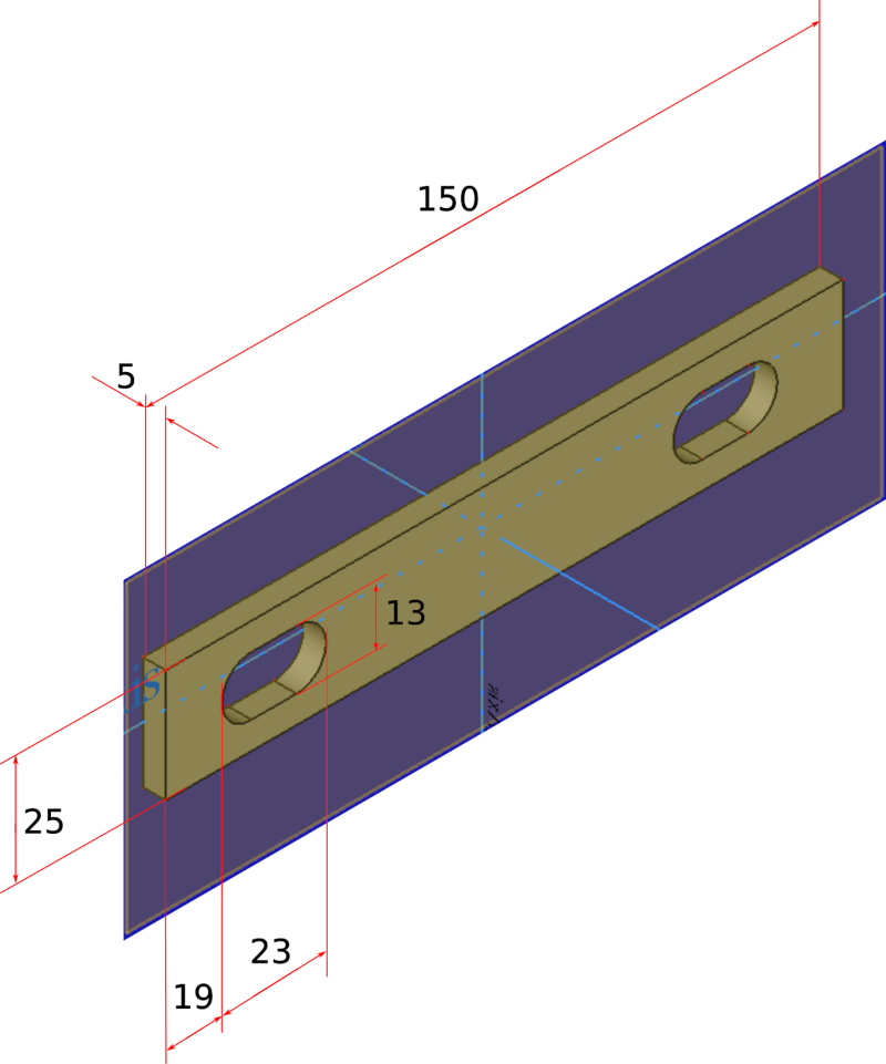 Imagem mostrando a diferença entre a extrusão no sentido da espessura x extrusão no sentido do perfil