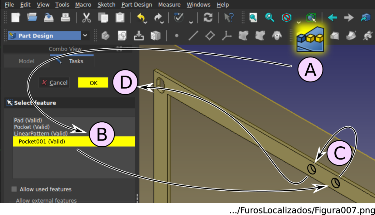 Aplicando ‘Linear Pattern’