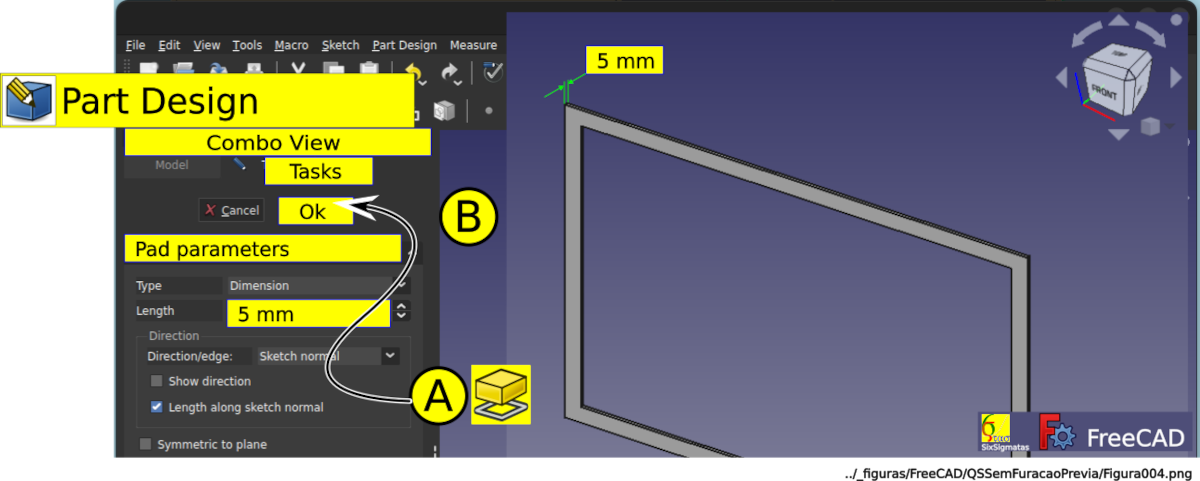 Aplicando ‘Pad’ ao modelo